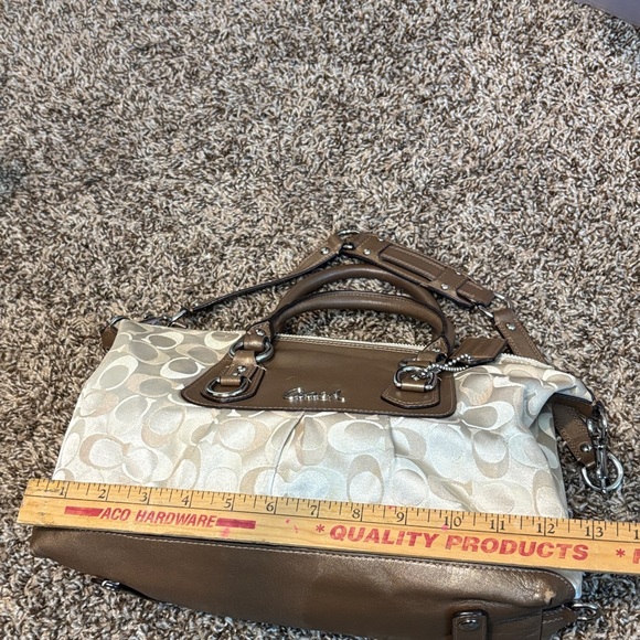Coach Ashley Beige and Brown Women's Bag - Picture 16 of 16